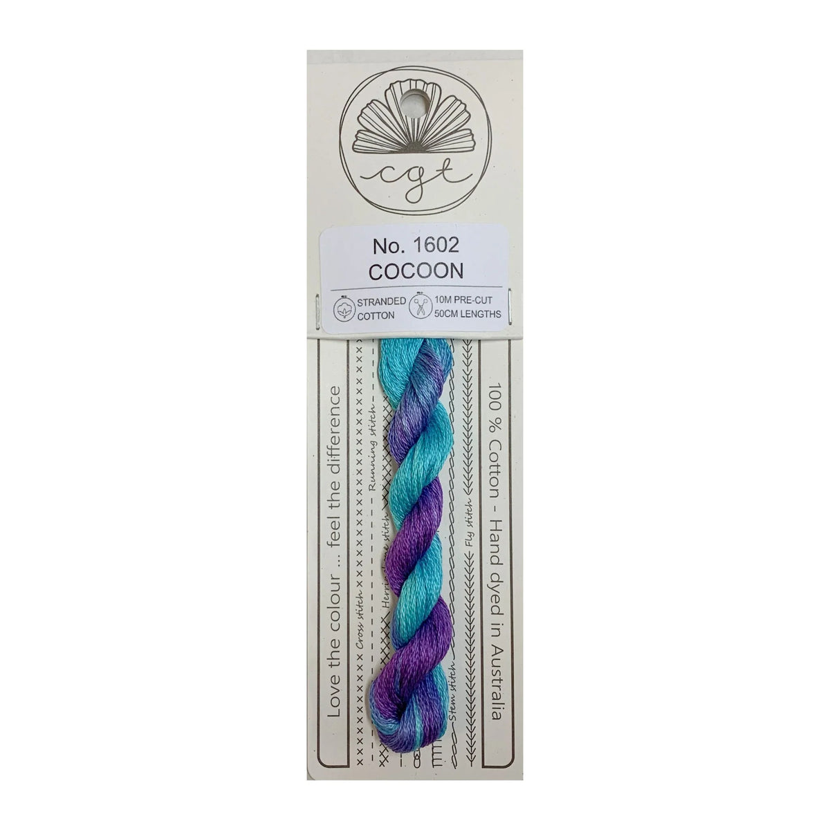 Cottage Garden Threads Stranded Cotton Floss Signature Range - 1602 Cocoon