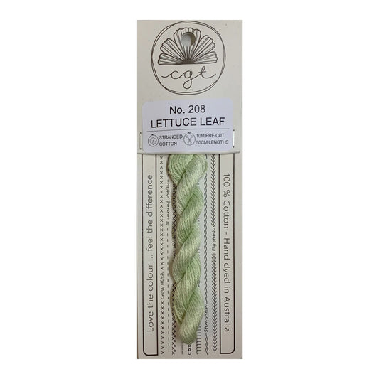 Cottage Garden Threads Stranded Cotton Floss Signature Range - 208 Lettuce Leaf