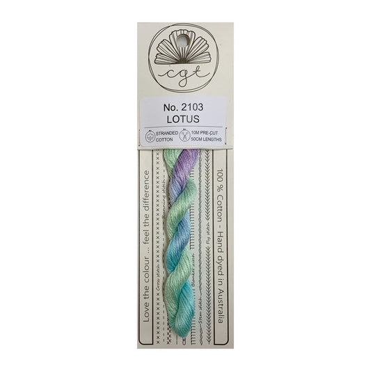 Cottage Garden Threads Stranded Cotton Floss Signature Range - 2103 Lotus