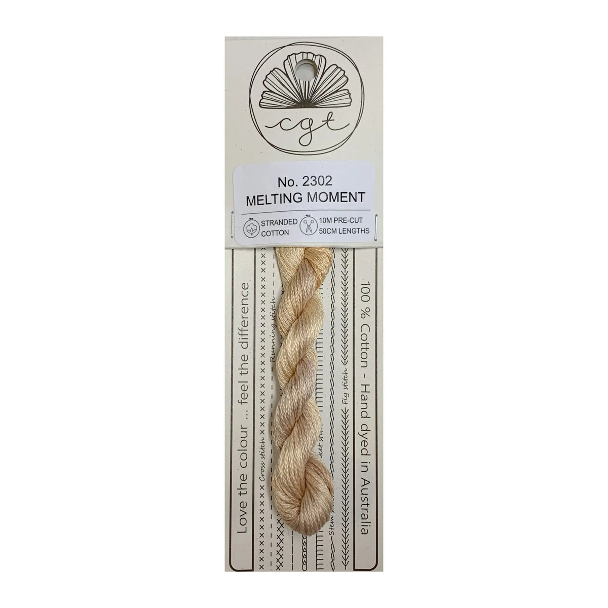 Cottage Garden Threads Stranded Cotton Floss Signature Range - 2302 Melting Moment