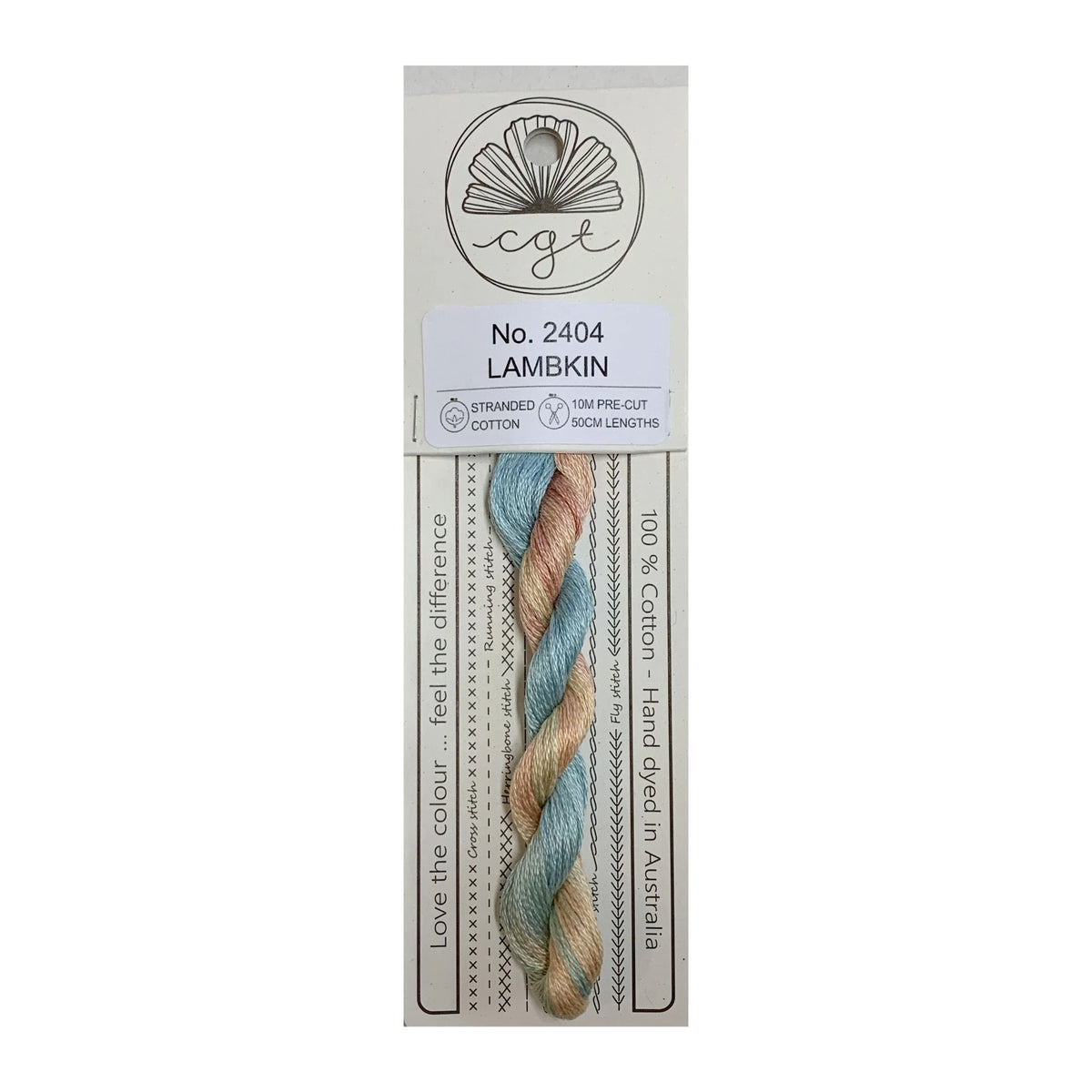 Cottage Garden Threads Stranded Cotton Floss Signature Range - 2404 Lambkin