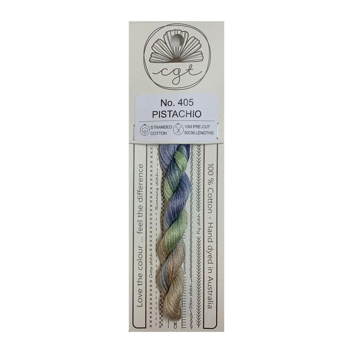 Cottage Garden Threads Stranded Cotton Floss Signature Range - 405 Pistachio