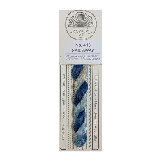 Cottage Garden Threads Stranded Cotton Floss Signature Range - 413 Sail Away