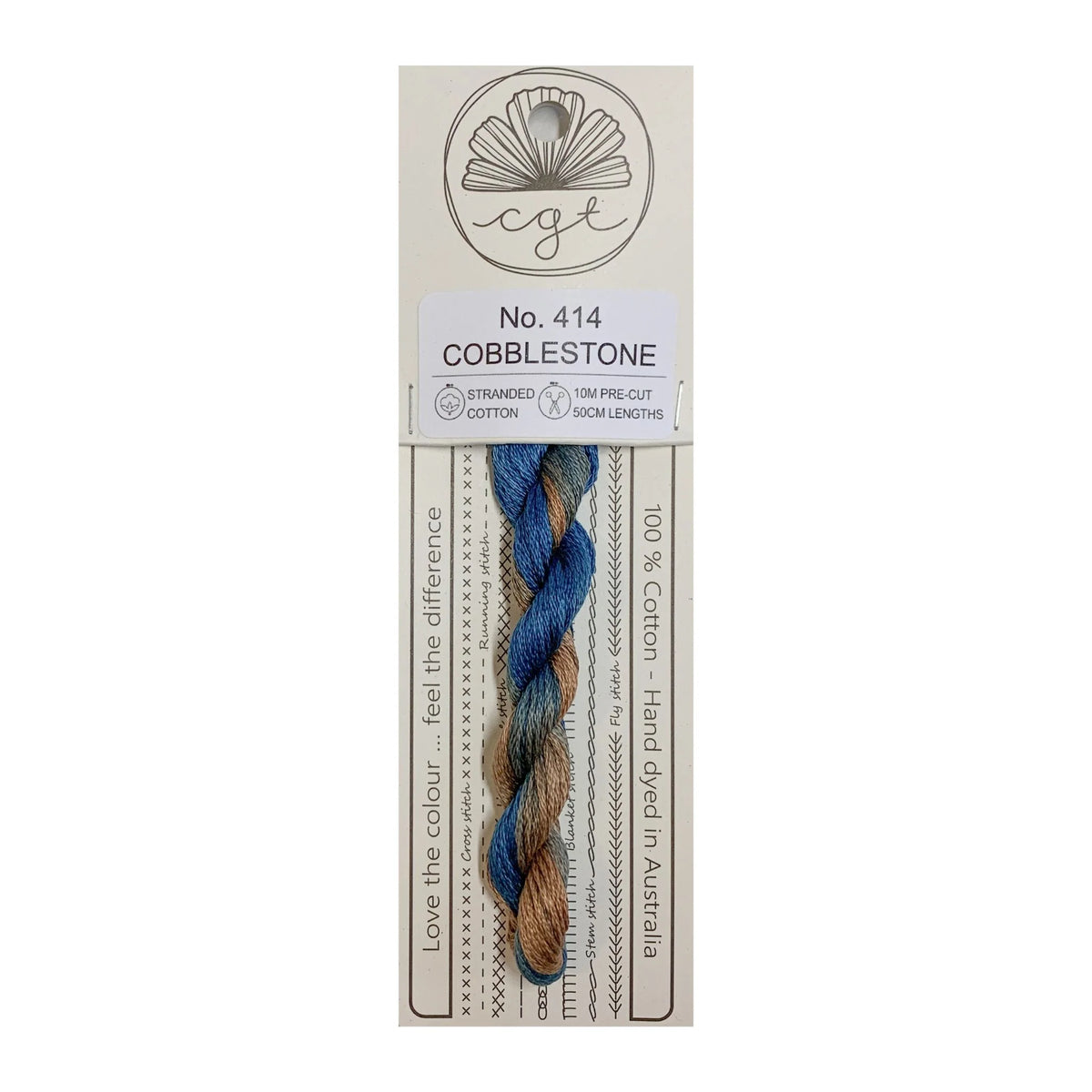 Cottage Garden Threads Stranded Cotton Floss Signature Range - 414 Cobblestone