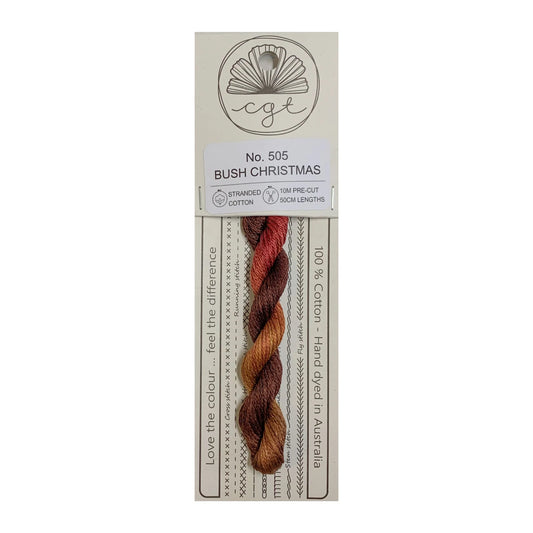 Cottage Garden Threads Stranded Cotton Floss Signature Range - 505 Bush Christmas