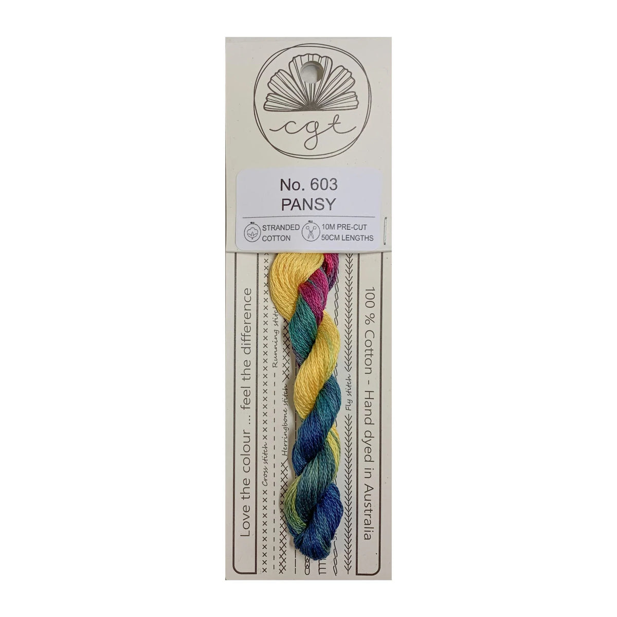 Cottage Garden Threads Stranded Cotton Floss Signature Range - 603 Pansy