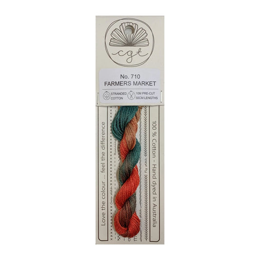 Cottage Garden Threads Stranded Cotton Floss Signature Range - 710 Farmers Market