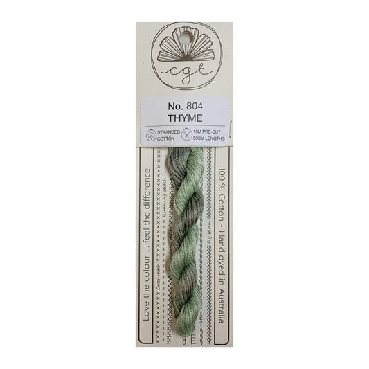 Cottage Garden Threads Stranded Cotton Floss Signature Range - 804 Thyme