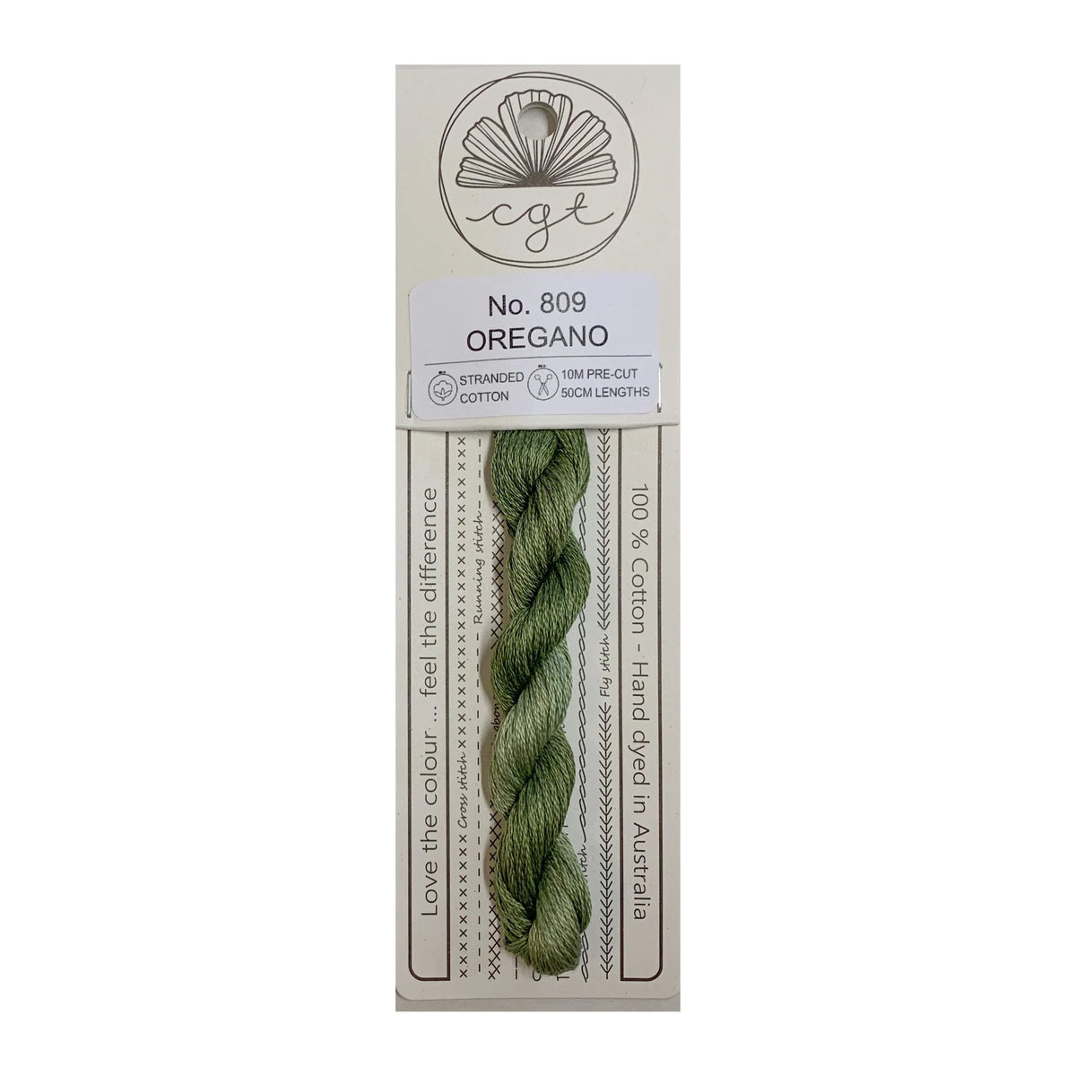 Cottage Garden Threads Stranded Cotton Floss Signature Range - 809 Oregano