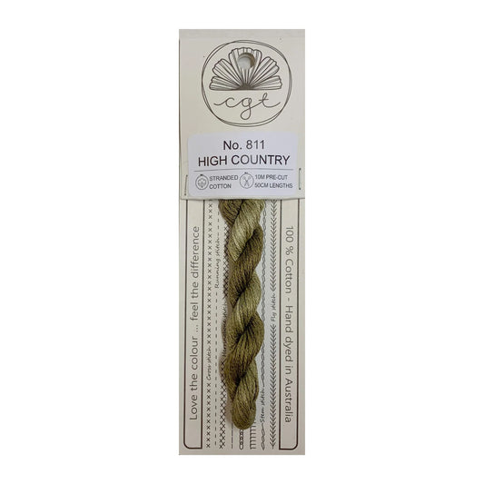 Cottage Garden Threads Stranded Cotton Floss Signature Range - 811 High Country