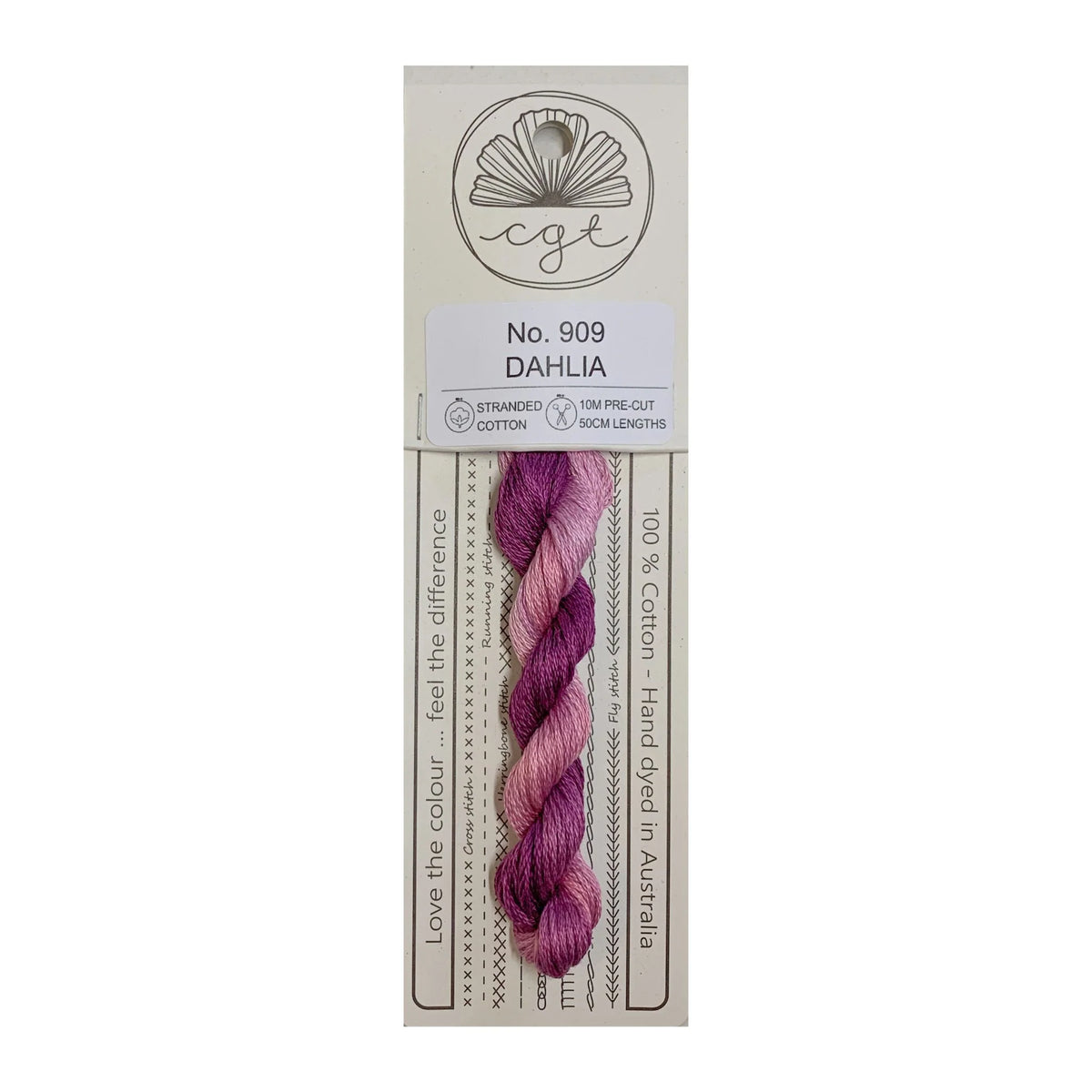 Cottage Garden Threads Stranded Cotton Floss Signature Range - 909 Dahlia