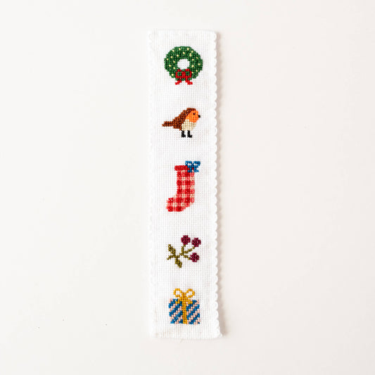 Cotton Clara Christmas Cross Stitch Bookmark Kit