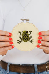 Cotton Clara Frog Cross Stitch Kit
