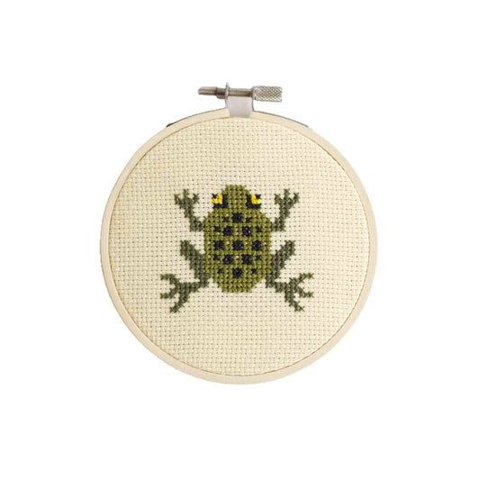 Cotton Clara Frog Cross Stitch Kit