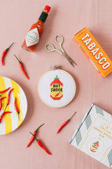 Cotton Clara Hot Sauce Mini Cross Stitch Kit