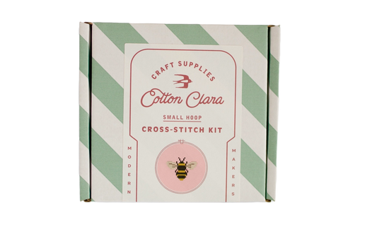 Cotton Clara Bee Cross Stitch Kit