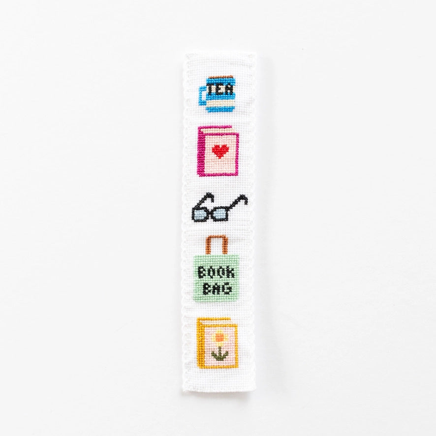 Cotton Clara Bookish Bookmark Cross Stitch Kit