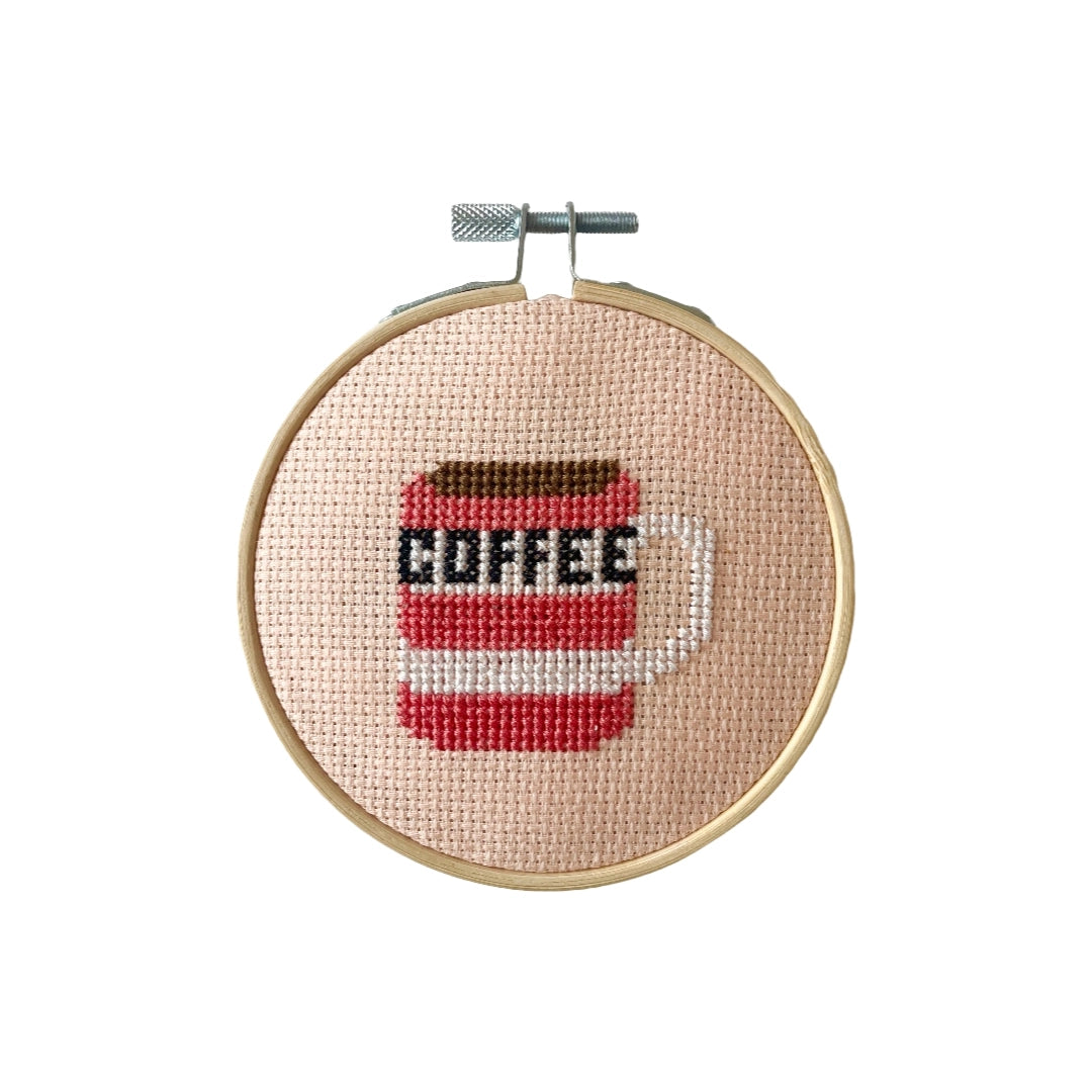 Cotton Clara Coffee Cross Stitch Kit