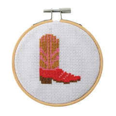 Cotton Clara Cowboy Boot Cross Stitch Kit