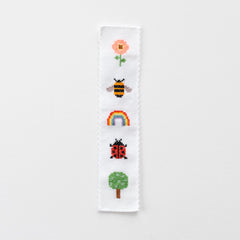 Cotton Clara Nature Rainbow Bookmark Cross Stitch Kit