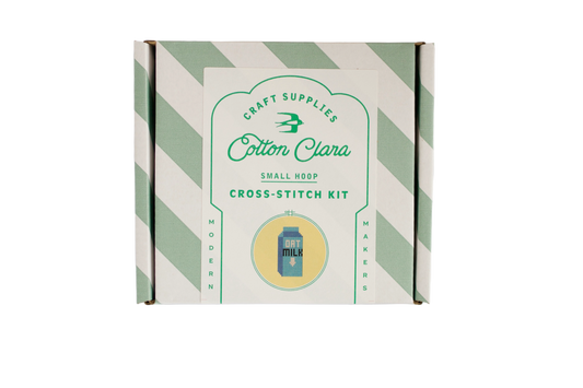 Cotton Clara Oat Milk Cross Stitch Kit