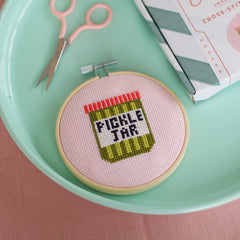 Cotton Clara Pickle Jar Cross Stitch Kit