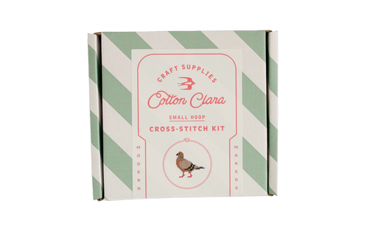 Cotton Clara Pigeon Cross Stitch Kit