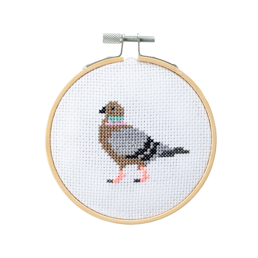 Cotton Clara Pigeon Cross Stitch Kit