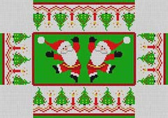 The Meredith Collection Treglown Designs Christmas Brick Cover Needlepoint Canvas