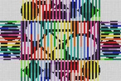 The Meredith Collection Treglown Designs Optical Brick Cover Needlepoint Canvas