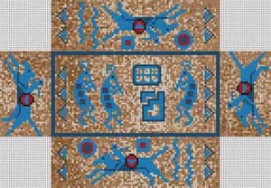 The Meredith Collection Treglown Designs Petroglyph Brick Needlepoint Canvas