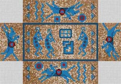 The Meredith Collection Treglown Designs Petroglyph Brick Needlepoint Canvas
