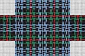 The Meredith Collection Treglown Designs Plaid Brick Cover Needlepoint Canvas
