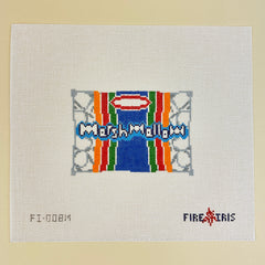 Fire and Iris Bag of Marshmallows Needlepoint Canvas