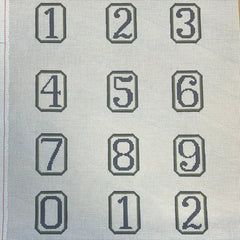 The Gingham Stitchery Kirkland Design Studios Blue Green Perpetual Calendar Numbers Needlepoint Canvas