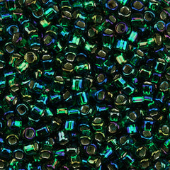 Sundance Designs Seed Beads Size 14/15 - 647 Dark Rainbow Green