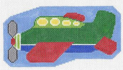 Doolittle Stitchery Airplane Needlepoint Canvas
