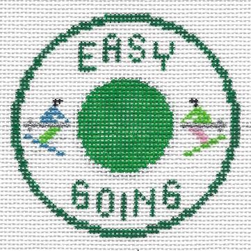 Doolittle Stitchery Easy Going Merit Badge Needlepoint Canvas