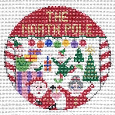 Doolittle Stitchery The North Pole Needlepoint Canvas