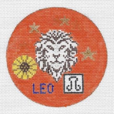 Doolittle Stitchery Leo Zodiac Ornament Needlepoint Canvas