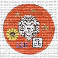 Doolittle Stitchery Leo Zodiac Ornament Needlepoint Canvas