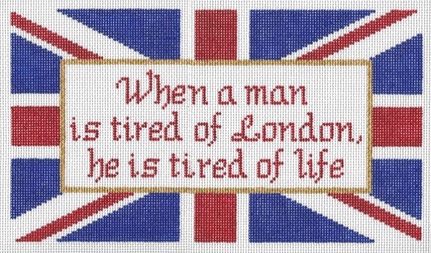 Doolittle Stitchery London Saying Needlepoint Canvas