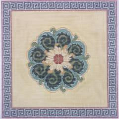 Doolittle Stitchery Medallion Pillow Needlepoint Canvas