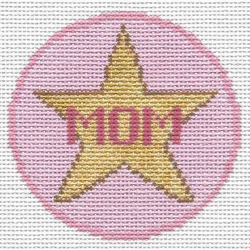 Doolittle Stitchery Mom Merit Badge Needlepoint Canvas