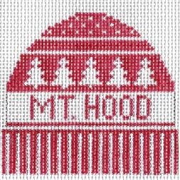 Doolittle Stitchery Mt. Hood Hat Needlepoint Canvas