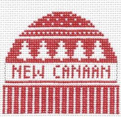 Doolittle Stitchery New Canaan Hat Needlepoint Canvas