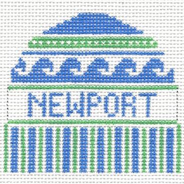 Doolittle Stitchery Newport Hat Needlepoint Canvas