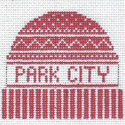 Doolittle Stitchery Park City Hat Needlepoint Canvas