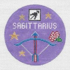 Doolittle Stitchery Sagittarius Zodiac Ornament Needlepoint Canvas