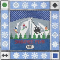 Doolittle Stitchery Shawnee Peak Square Needlepoint Canvas